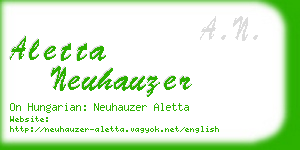 aletta neuhauzer business card